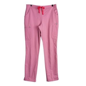 Figs Technical Nursing Yola Skinny Scrubs Pants Pink High Rise 30” - Size M